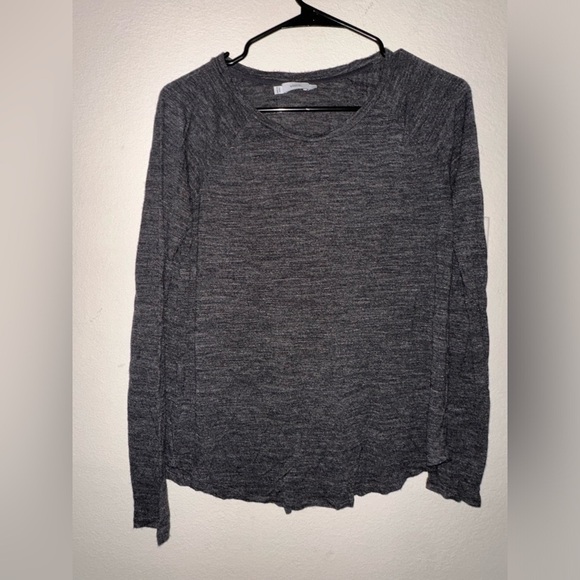 Vince women’s grey long sleeve shirt casual minimalist layering neutral S - Picture 3 of 6